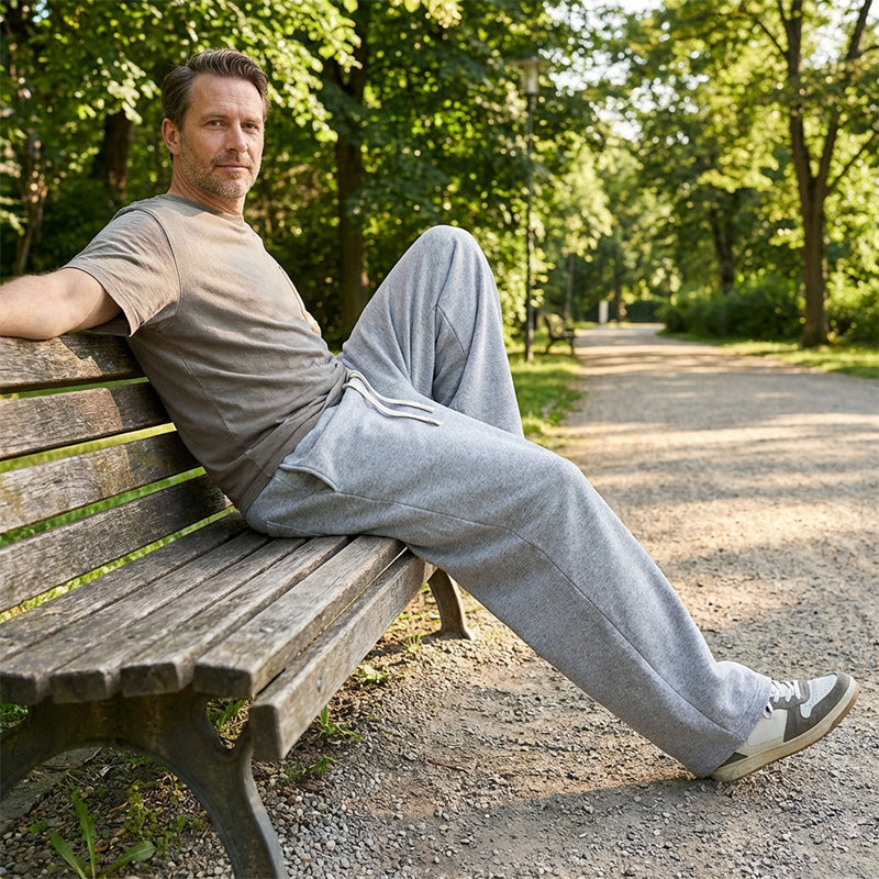 Luca™ | Pantaloni Casual Larghi con Cordino da Uomo