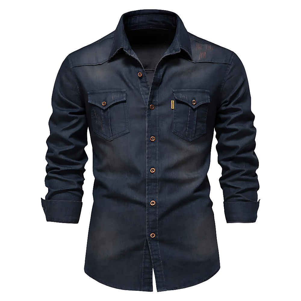 Enzo | Camicia in denim di cotone