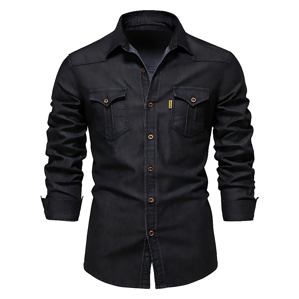 Enzo | Camicia in denim di cotone
